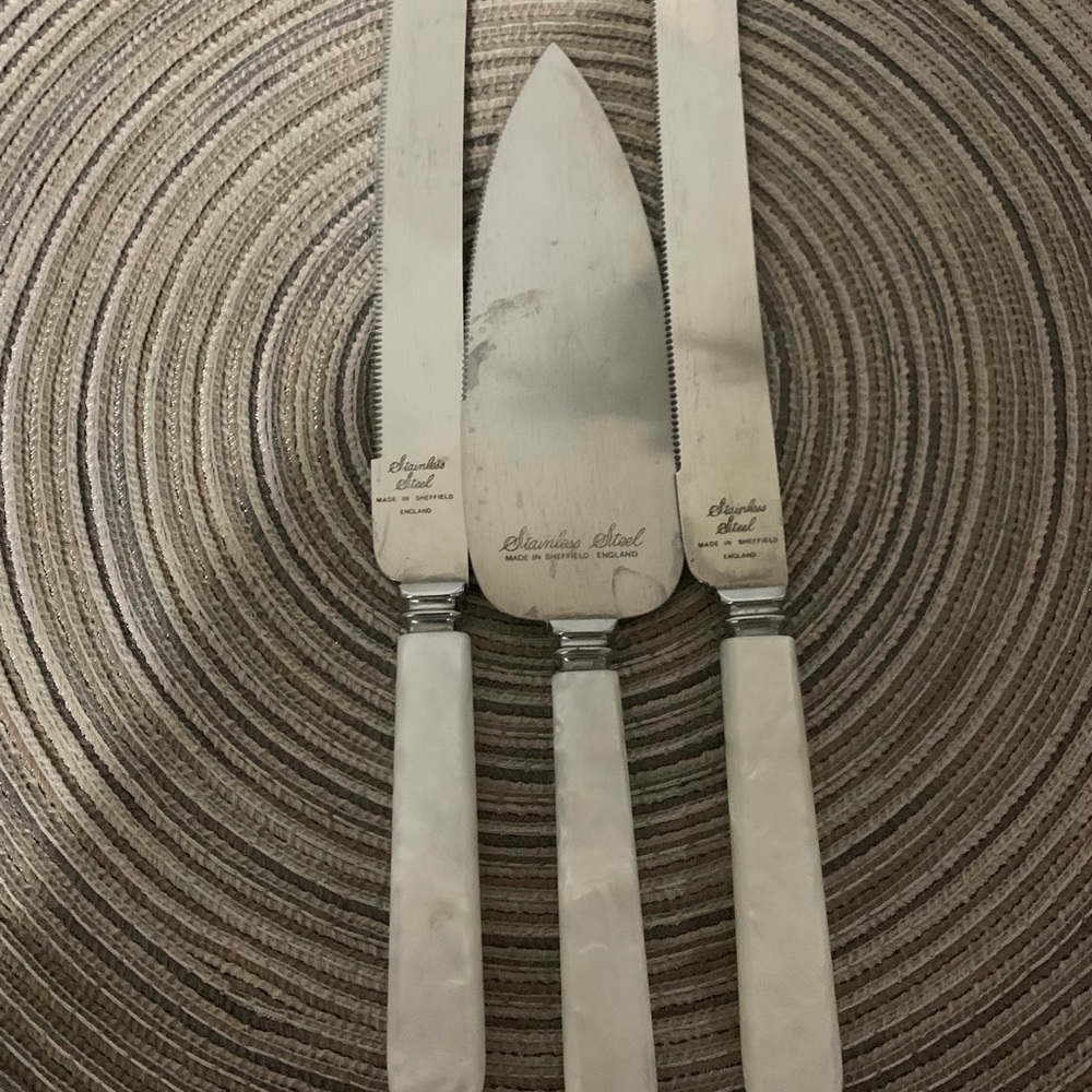 ⭐️Set Of Stainless Steel Wedding Cake Servers⭐️